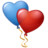 Balloons Hearts Icon